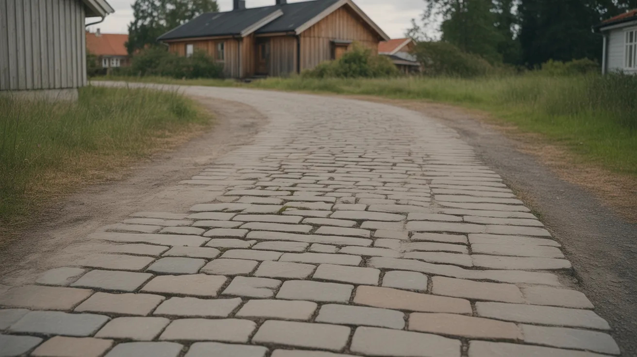Stenläggning uppfart